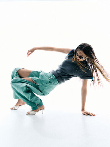 Sadira Polka-Dot Heeled Mules, Multi2, hi-res