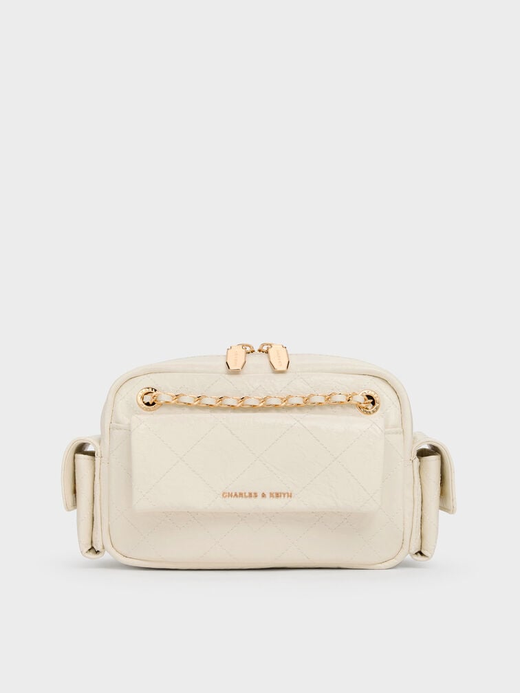 Duo Quilted Crossbody Bag, Cream, hi-res