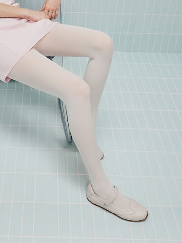 Jace Leather Mary Jane Sneakers, Chalk, hi-res