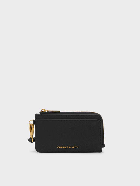 Dixie Wristlet Card Holder, Black, hi-res