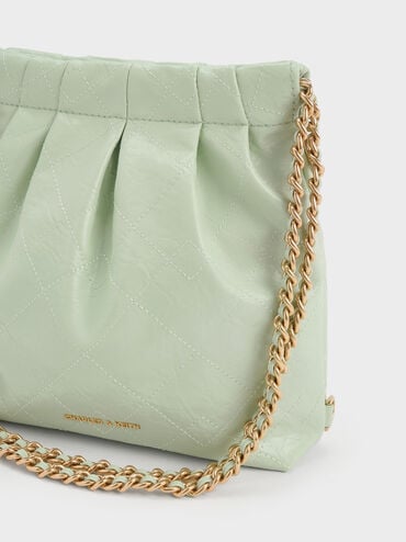 Duo Chain-Handle Two-Way Backpack, Mint Green, hi-res