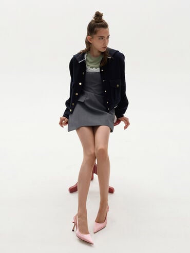 Brantley Bow Slingback Pumps, Pink, hi-res