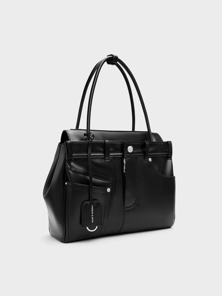 Arita Jeans Tote Bag, Noir, hi-res
