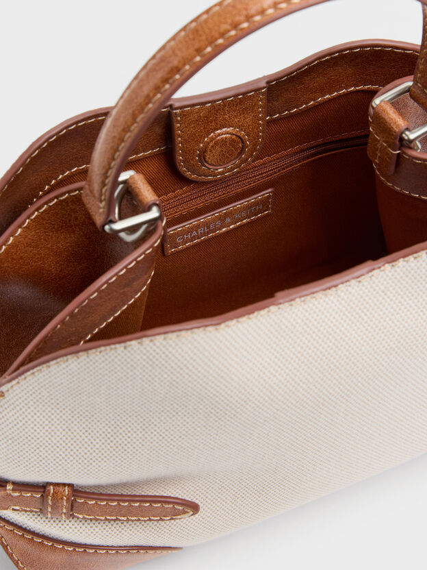 Delfina Canvas Chain Side-Belt Tote Bag, Multi, hi-res