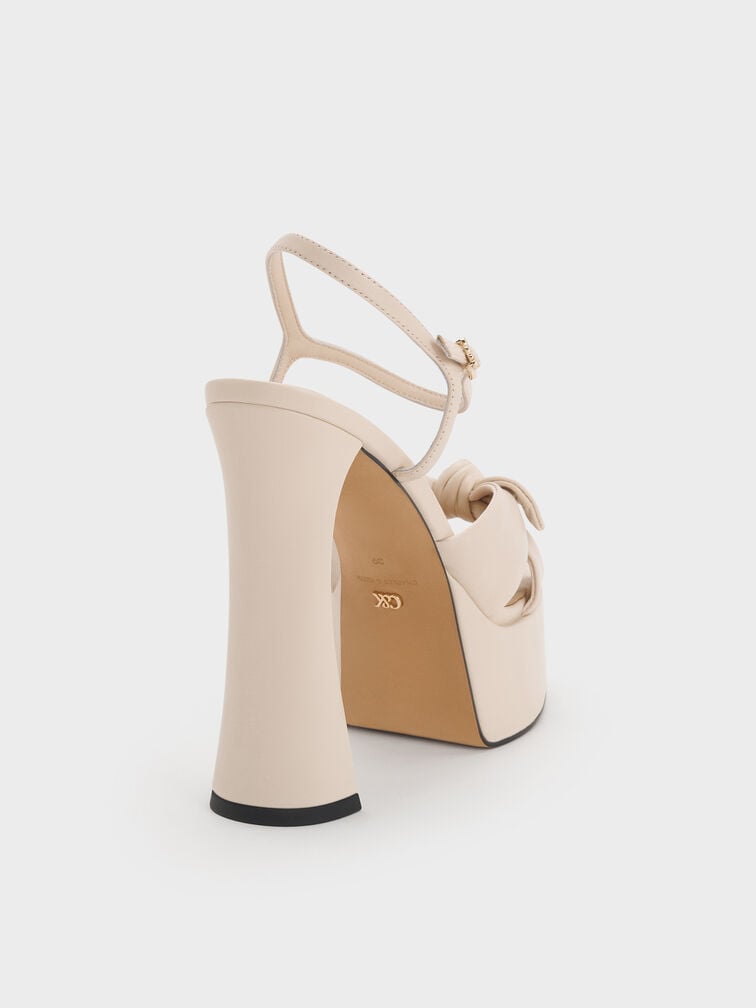 Jayce Leather Platform Sandals, Oat, hi-res