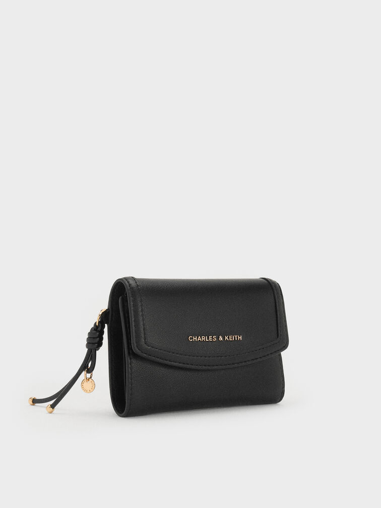Haylen Front-Flap Small Wallet, Black, hi-res