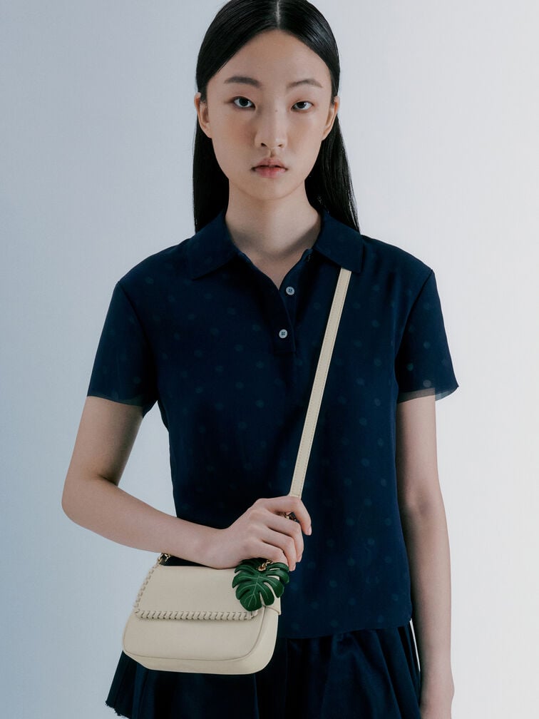 Blume Braided Shoulder Bag, Cream, hi-res