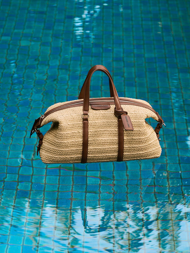 Fergie Woven Bowling Bag, Multi, hi-res