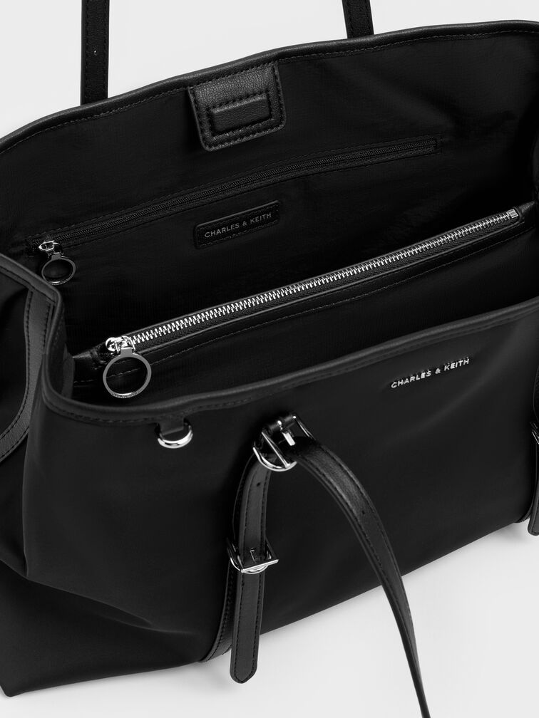 Levy Nylon Tote Bag, Noir, hi-res