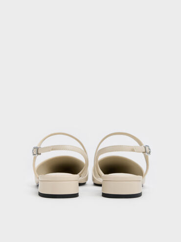 Cordelia Pointed Slingback Flats, Chalk, hi-res