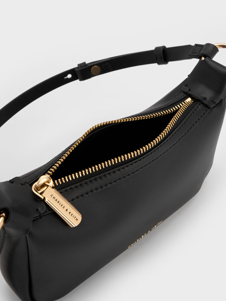 Mini Calla Shoulder Bag, Black, hi-res