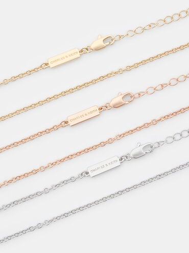 Arleth Chain Necklace, Rose Gold, hi-res