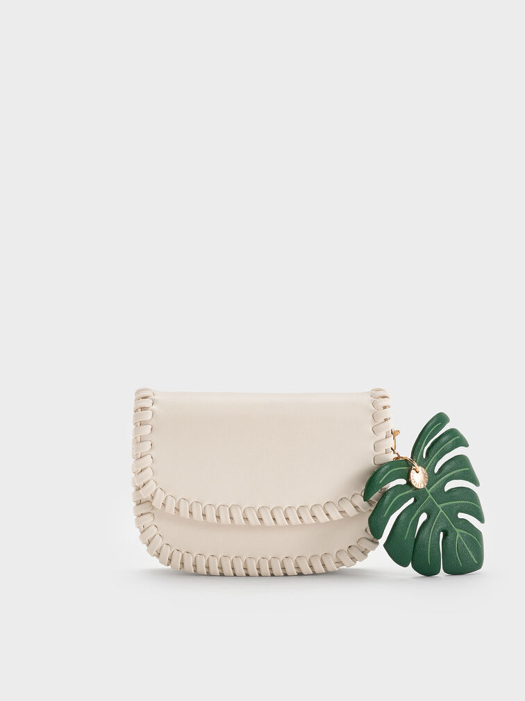 Blume Braided Chain-Handle Wallet, Cream, hi-res