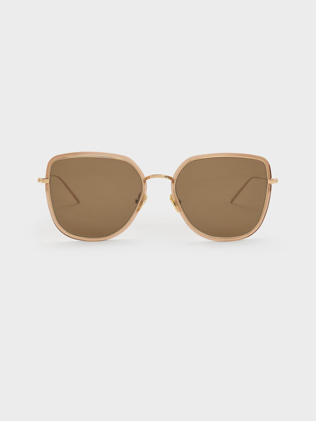 Lisbeth Butterfly Sunglasses, Chestnut Brown, hi-res
