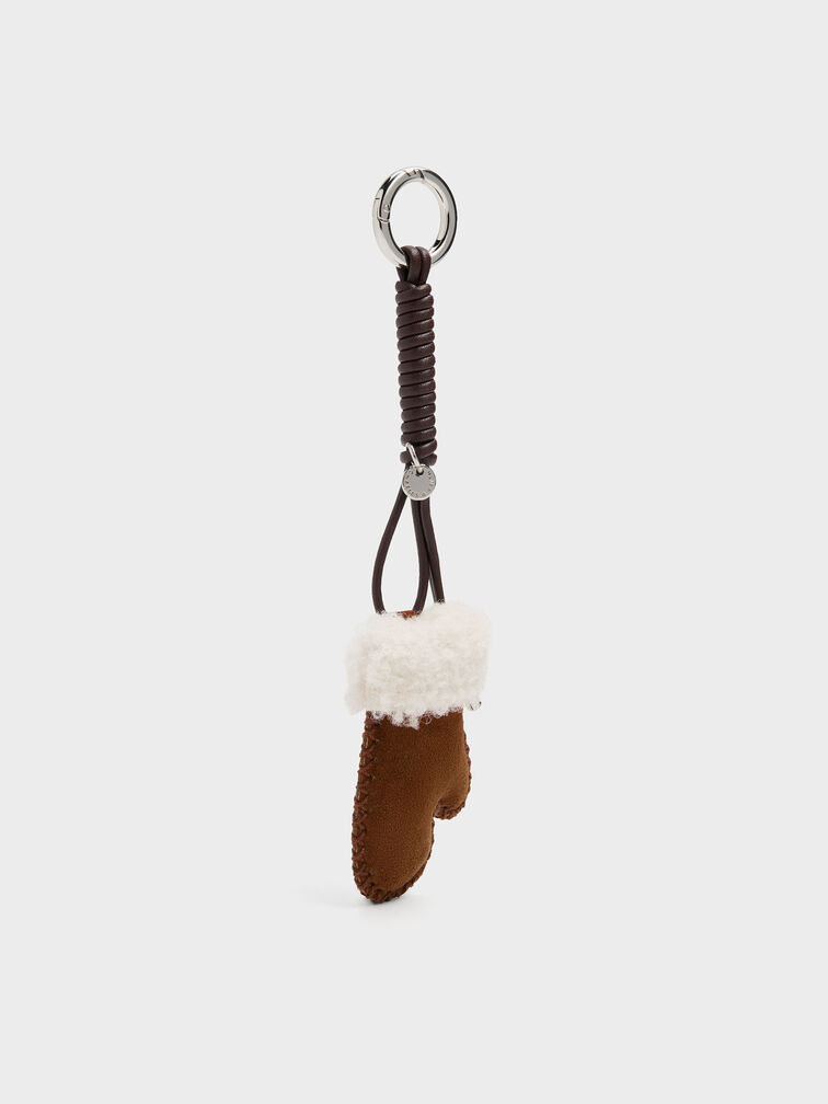 Cosima Mitten Charm, Pecan Brown, hi-res