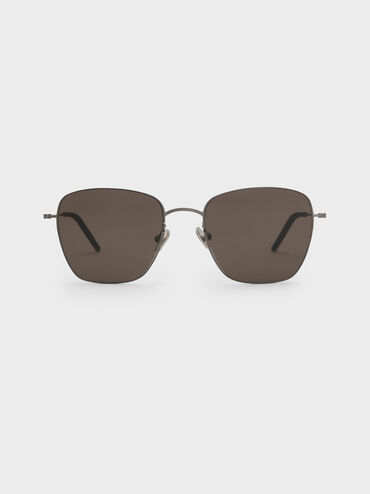 Miranda Square Sunglasses, Black, hi-res