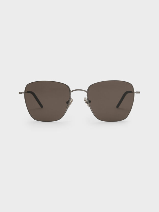 Miranda Square Sunglasses, Black, hi-res