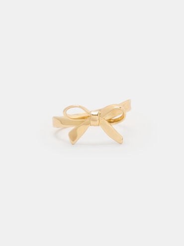 Athalia Bow Ring, Gold, hi-res