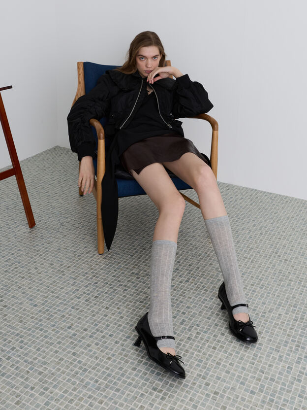Wendy Kitten-Heel Mary Jane Pumps, Black Box, hi-res