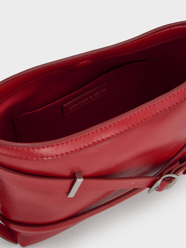 Bryna Buckled-Strap Crossbody Bag, Equestrian Red, hi-res