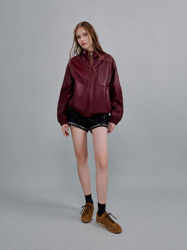 Jace Suede Sneakers, Brown, hi-res