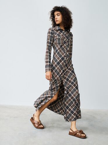 Rosetta Knotted Puffy Sandals, Cognac, hi-res