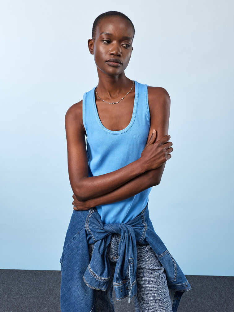 Everest Crystal Star Necklace, Silver, hi-res