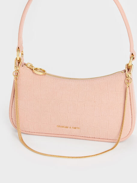 Elspeth Chain Shoulder Bag, Pink, hi-res