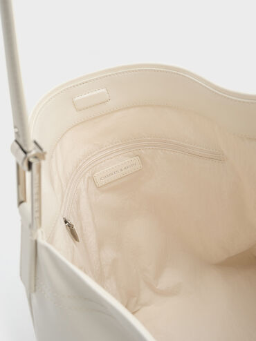 Sianna Slouchy Hobo Bag, Cream, hi-res