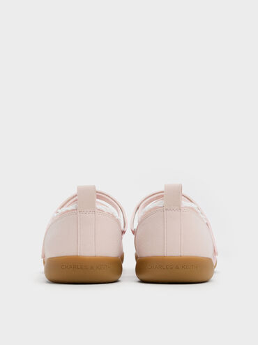 Louise Lace-Trim Mary Jane Sneakers, Light Pink, hi-res