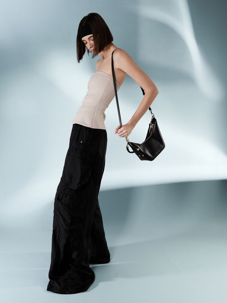 Everleigh Crossbody Bag, Black, hi-res