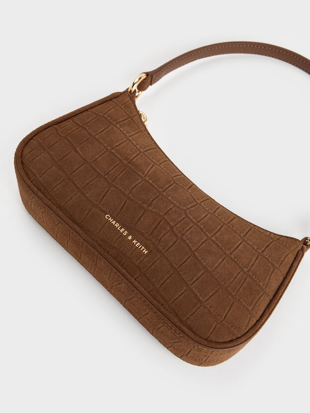 Elspeth Chain Shoulder Bag, Chocolate, hi-res