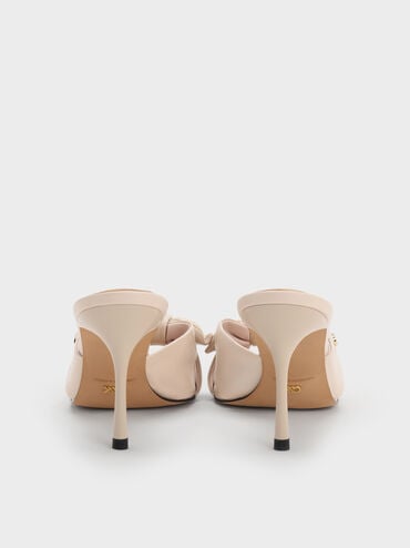 Jayce Leather Stiletto Mules, Oat, hi-res