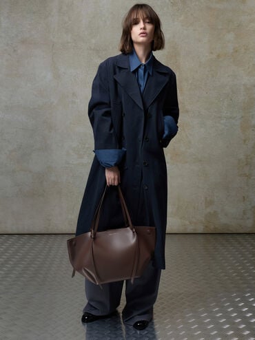 XL Calla Tote Bag, Espresso Brown, hi-res