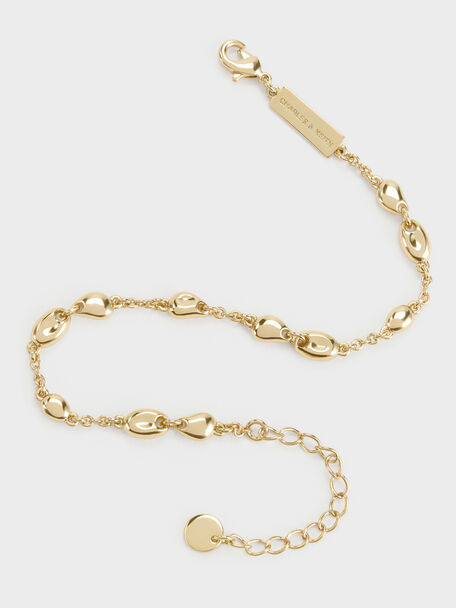 Donora Sculptural-Bead Chain Bracelet, Gold, hi-res