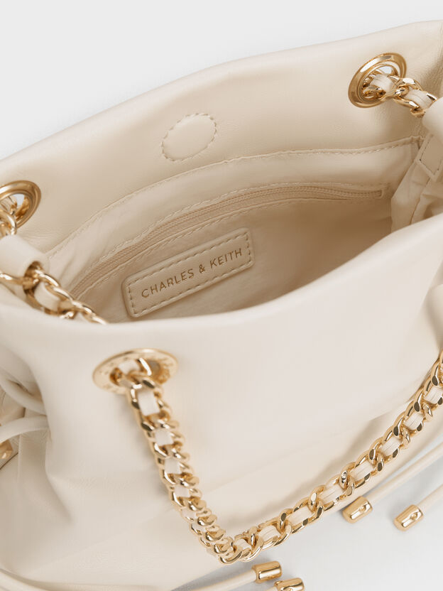 Arya Braided-Chain Crossbody Bag, Cream, hi-res