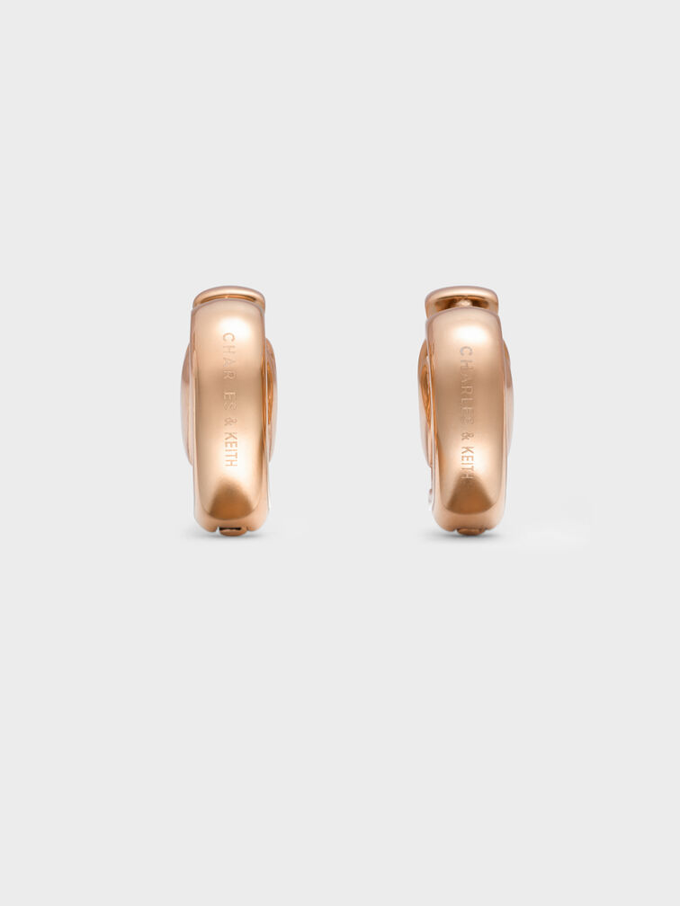 Annalise Huggie Earrings, Rose Gold, hi-res