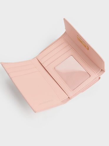 Tricha Turn-Lock Wallet, Pink, hi-res