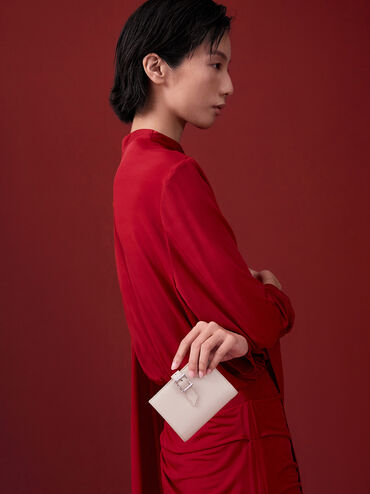 Bryna Belted Wallet, Cream, hi-res