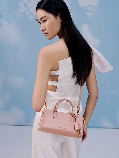 Kerry Top Handle Bag, Light Pink, hi-res