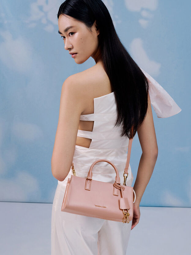 Kerry Top Handle Bag, Light Pink, hi-res