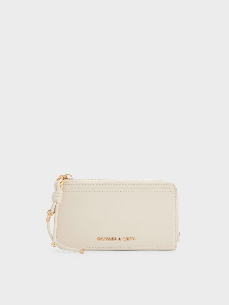 Everleigh Zip-Around Card Holder, Cream, hi-res