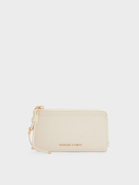Everleigh Zip-Around Card Holder, Cream, hi-res