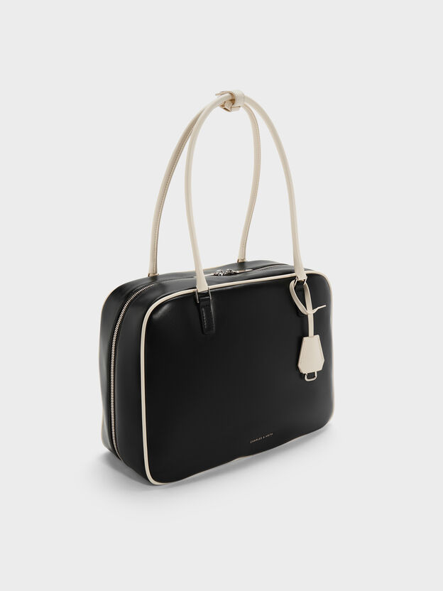 Large Sianna Two-Tone Bowling Bag, Multi, hi-res