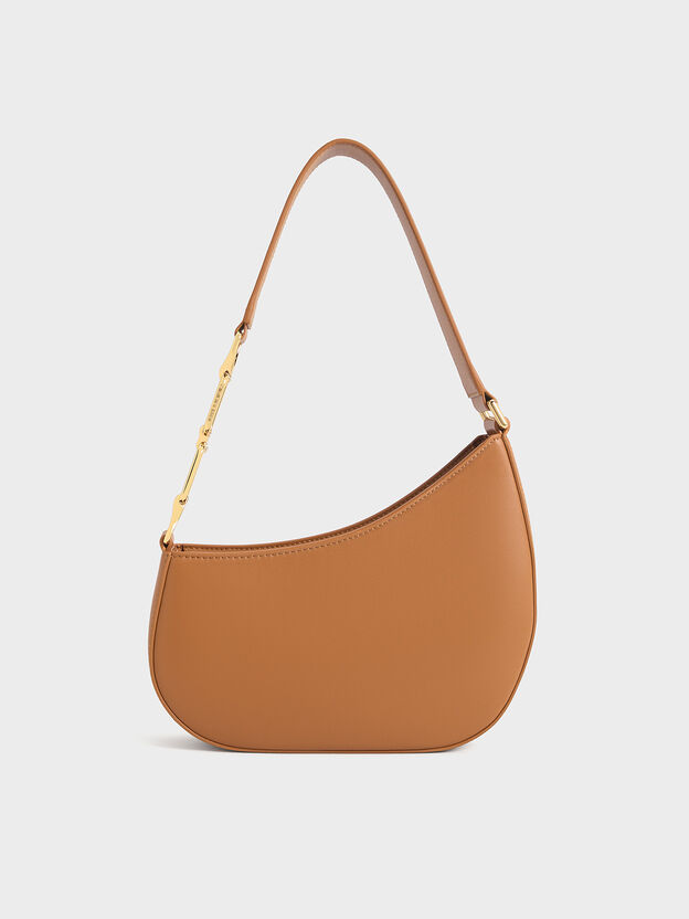 Agatha Chain-Strap Shoulder Bag, Brown, hi-res