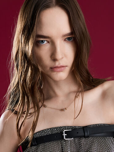 Hermione Crystal Choker Necklace, Gold, hi-res