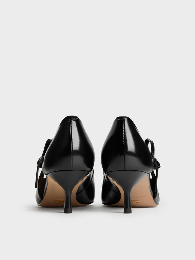 Anastasia Leather Kitten Heels, Black Box, hi-res