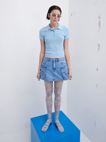 Metallic Gem-Embellished Bow T-Bar Sandals, Silver, hi-res