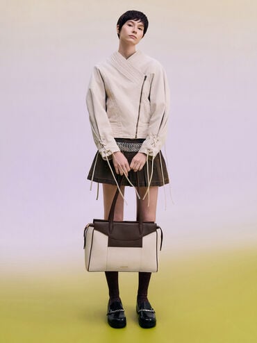 Raon Canvas Tote Bag, Espresso Brown, hi-res