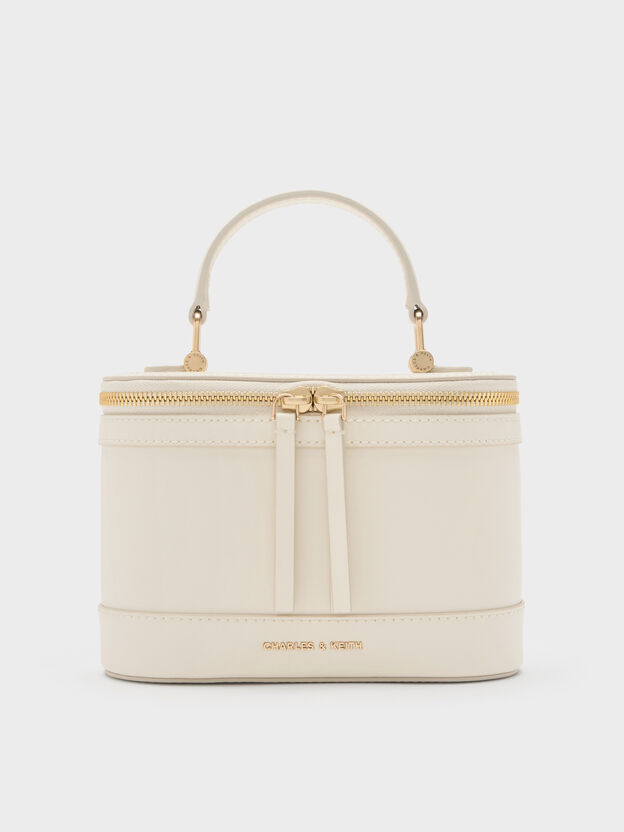 Enola Top Handle Vanity Bag, Cream, hi-res